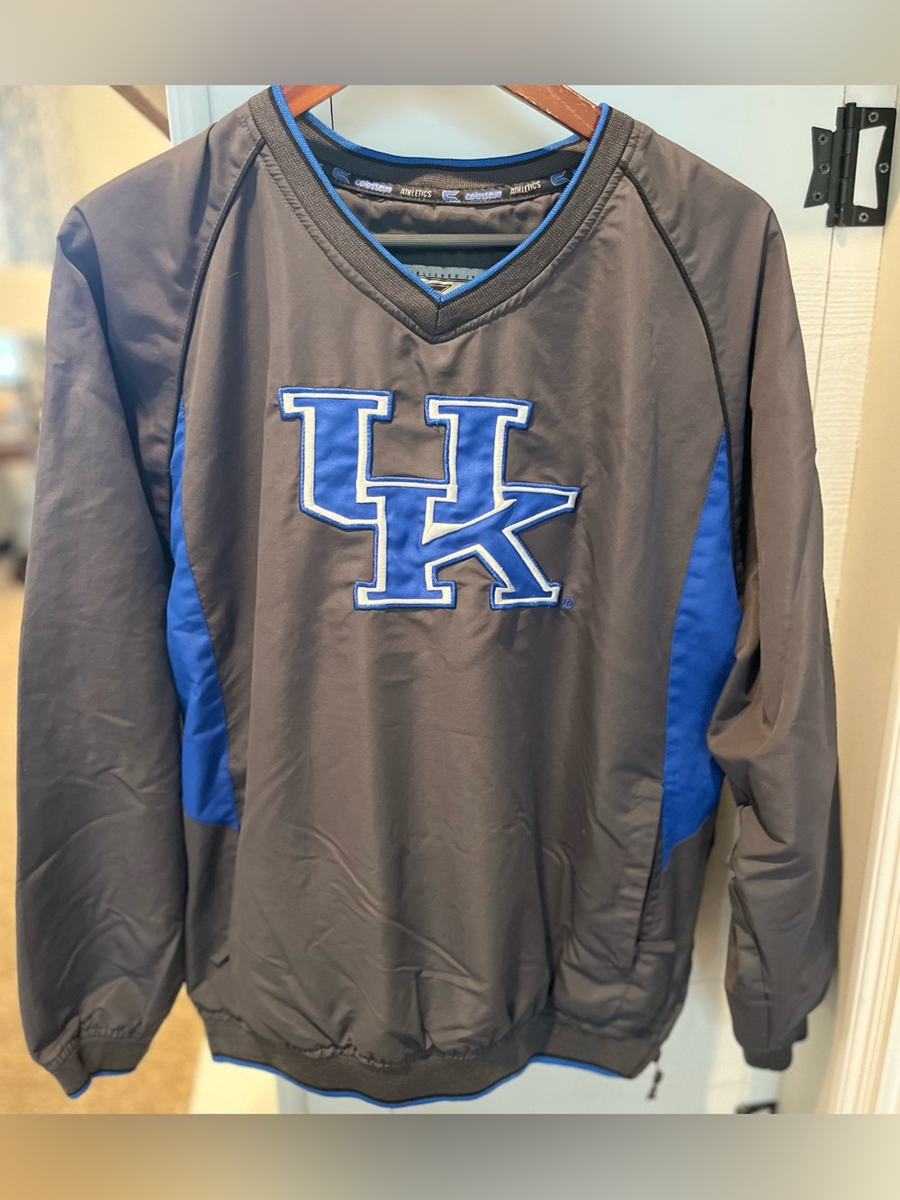 Colosseum Kentucky Wildcats UK Pullover Windbreaker Jacket Mens Size medium